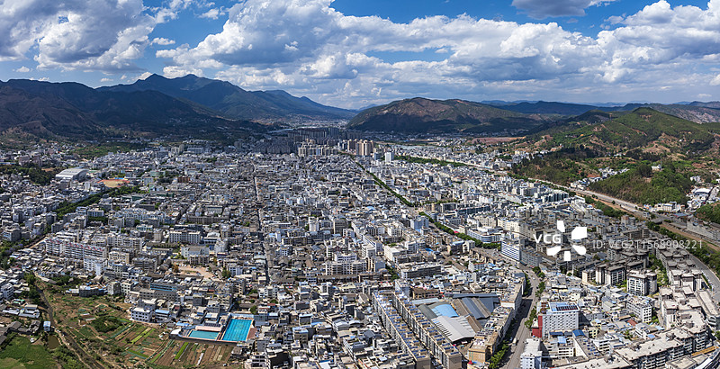 凉山州会理市城市风光图片素材