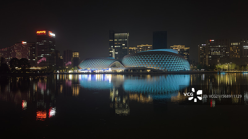 杭州钱塘金沙湖大剧院图片素材