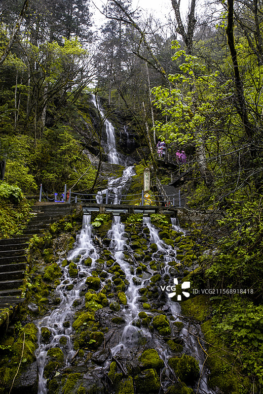 金猴岭瀑布图片素材