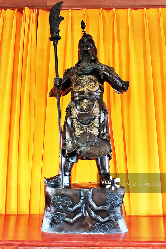 河北沧州朗吟楼展品：财神关公图片素材