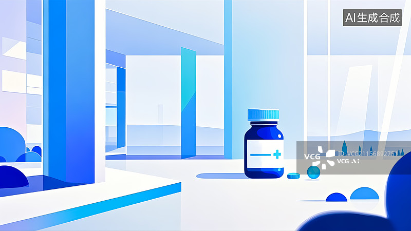 【AI数字艺术】医疗概念插画图片素材