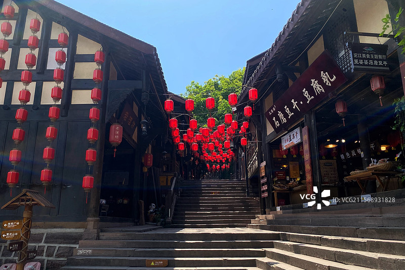 成都金堂五凤溪古镇图片素材