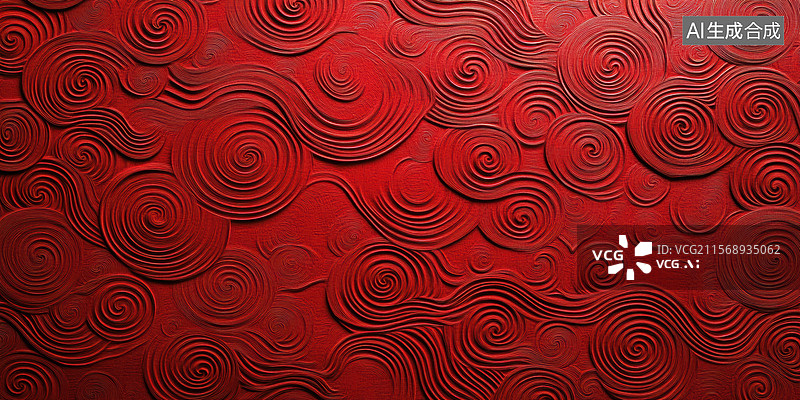 【AI数字艺术】红色抽象艺术背景图片素材