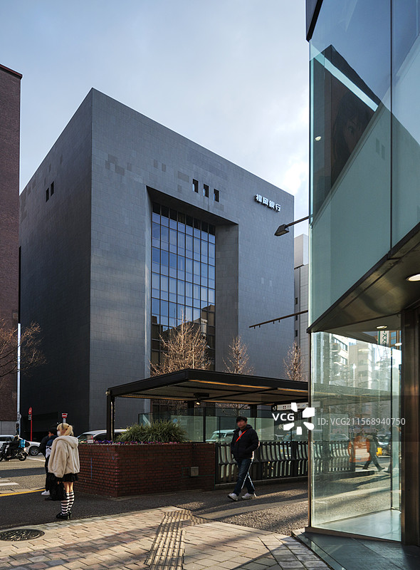 黑川纪章在1975年设计的福冈银行总部图片素材