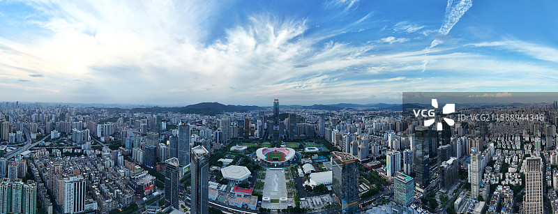 广州城市风光航拍全景图片素材