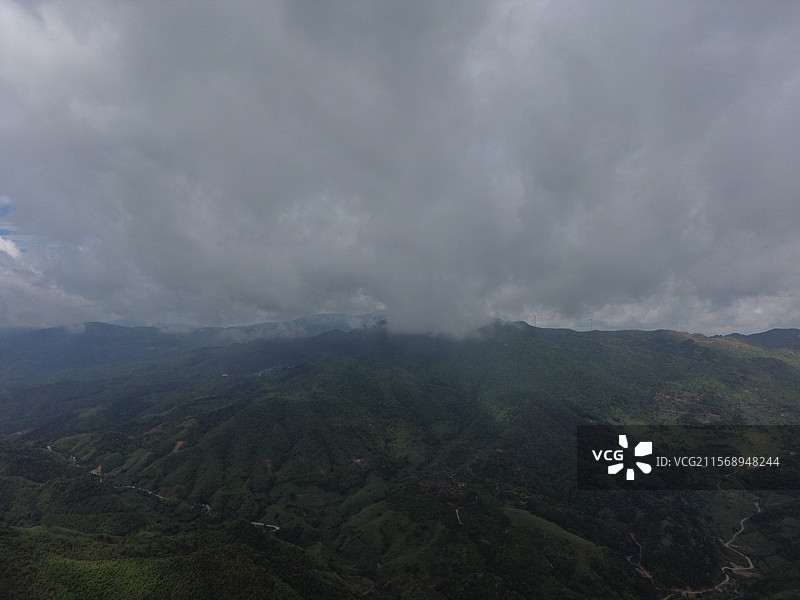 航拍视角下的南靖县深山老林图片素材