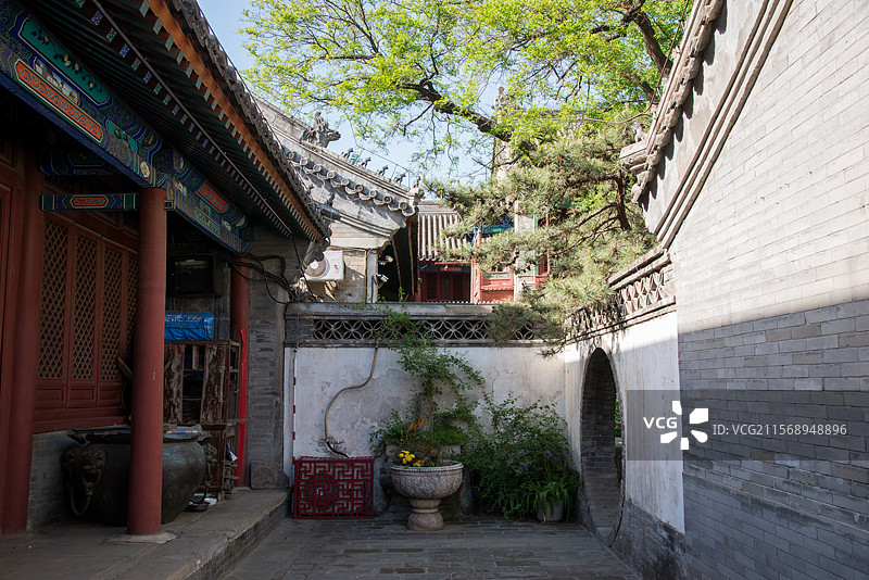 法源寺，悯忠寺，，北京市西城区，法源寺前街图片素材