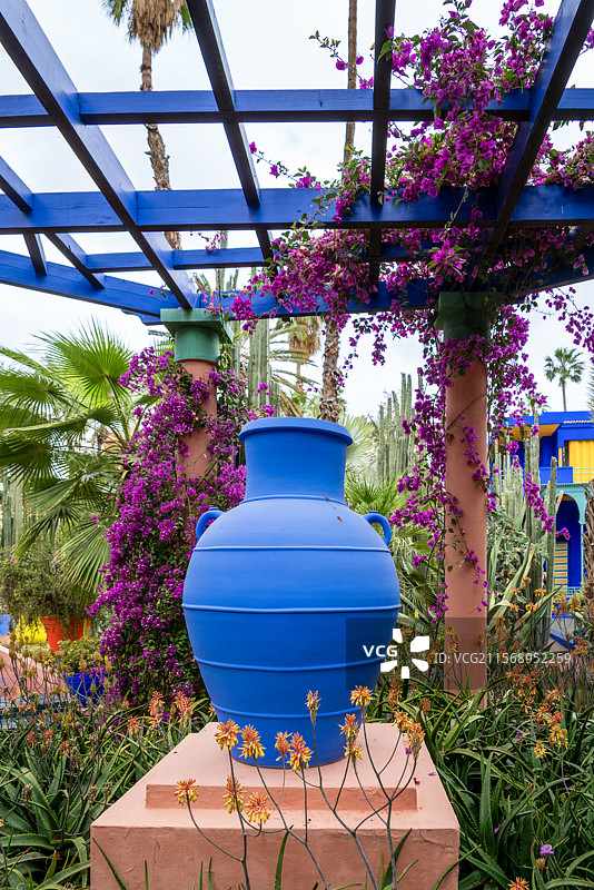 著名的伊夫圣洛朗私人花园（马若雷勒花园，YSL花园，圣罗兰纪念花园）图片素材