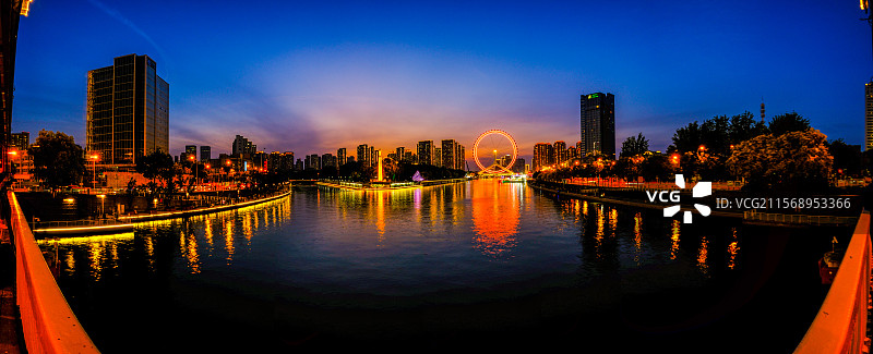 天津之眼全景图图片素材