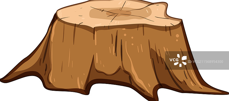 卡通木桩图片素材