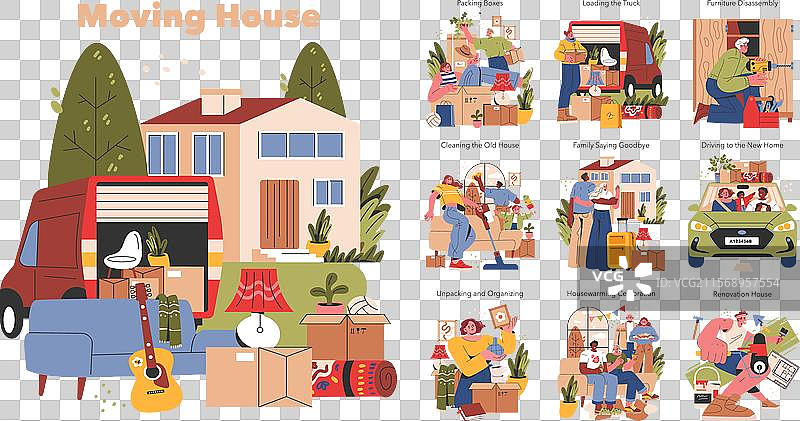 搬家公寓图片素材