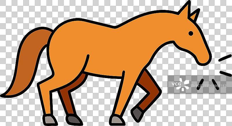 阿拉伯马撞击图标图片素材