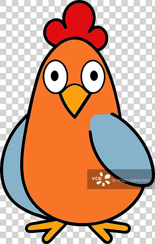 阿劳卡纳鸡坐姿图标图片素材