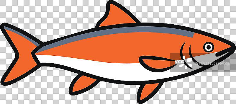 北极红点鲑鱼图标图片素材