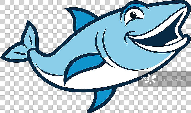 北极鳕鱼笑脸图标图片素材