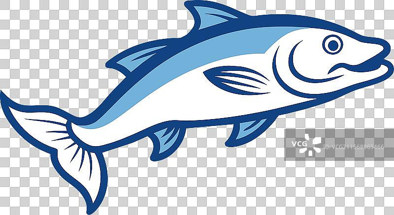 北极鳕鱼洄游图标图片素材