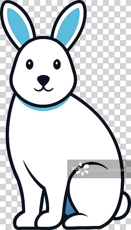 北极兔敲击图标图片素材