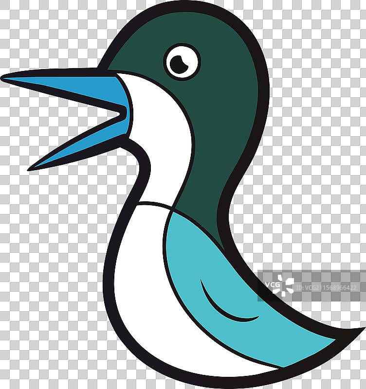 北极潜鸟尖叫图标图片素材