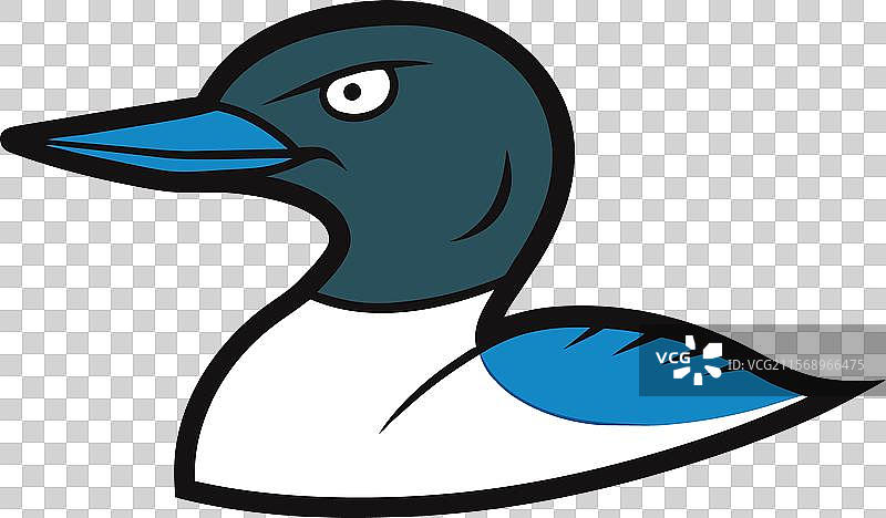 北极潜鸟生气的图标图片素材