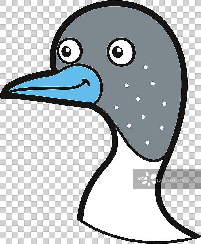 北极潜鸟鸣叫图标图片素材