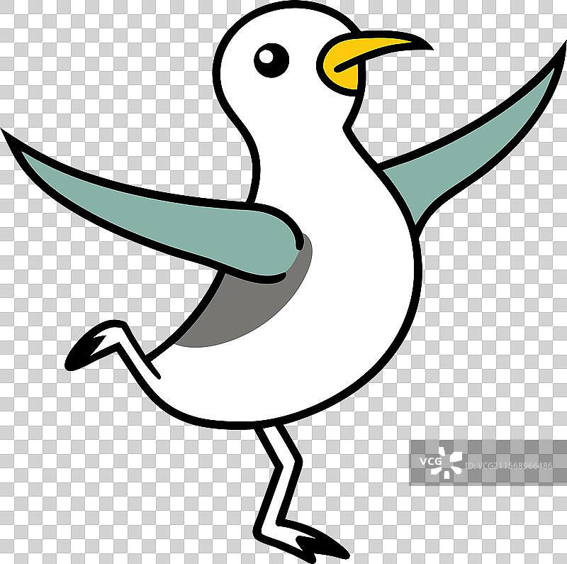 北极鸥舞动的图标图片素材