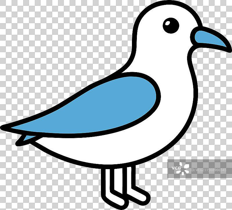 北极鸥鸟的图标形象图片素材