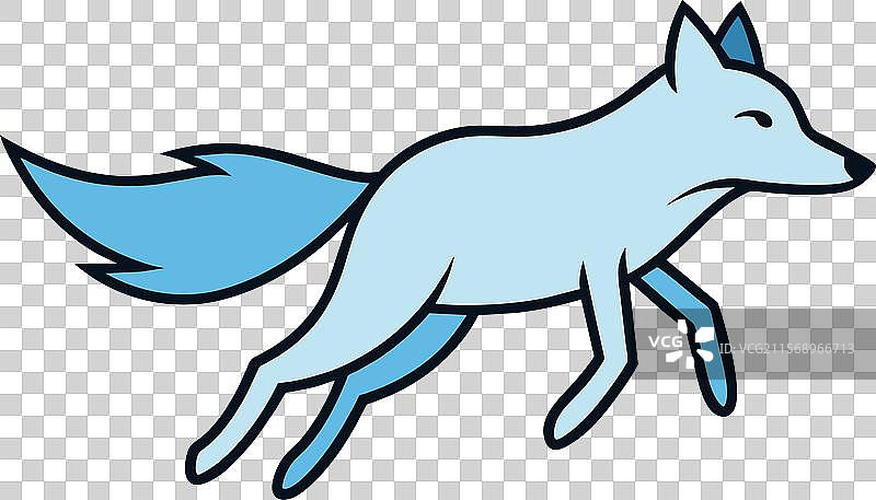 北极狼飞行图标图片素材