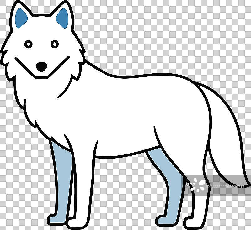 北极狼图标图片素材