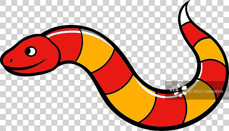 亚利桑那珊瑚蛇行走图标图片素材