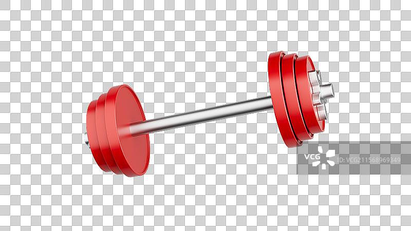 红色哑铃哑铃  红色哑铃的力量之美图片素材