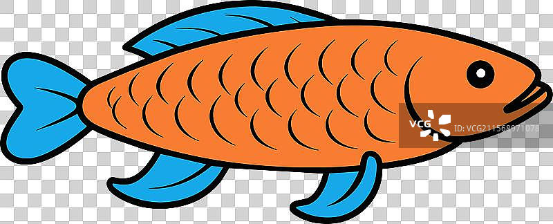 龙鱼行走图标图片素材