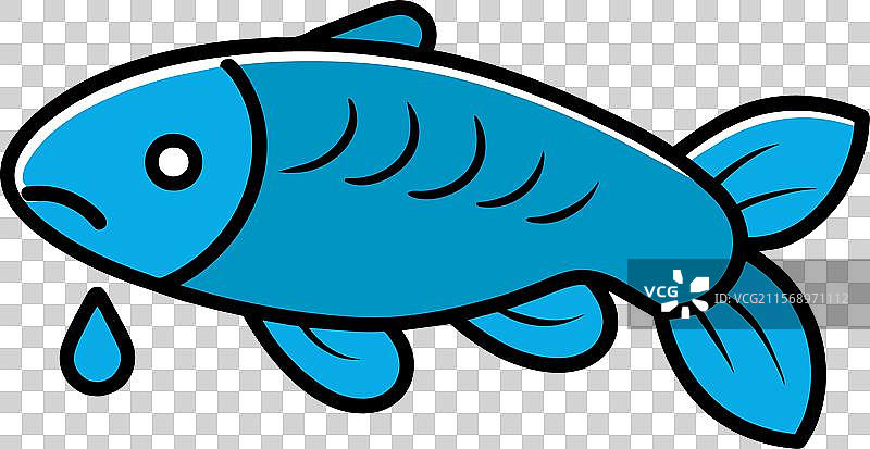 飞翔的龙鱼图标图片素材