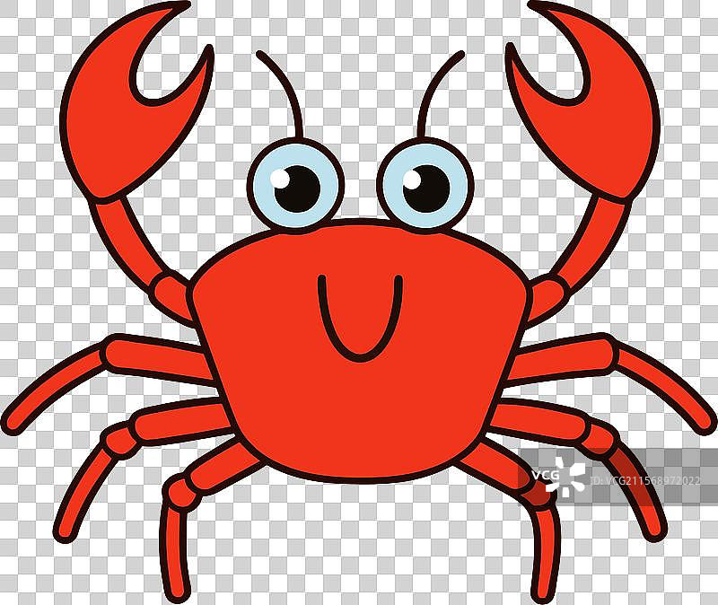 箭蟹坐姿图标图片素材