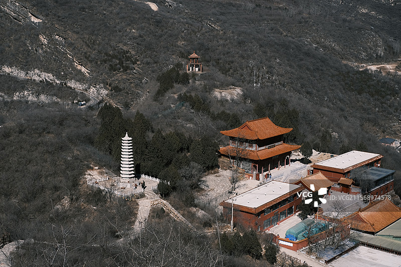 北京药师寺白塔图片素材