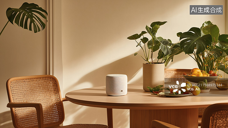 【AI数字艺术】极简风格的餐桌摆设图片素材