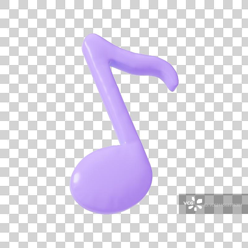 3D渲染卡通音乐符号免抠元素图片素材