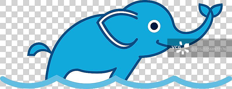 亚洲象停留图标图片素材