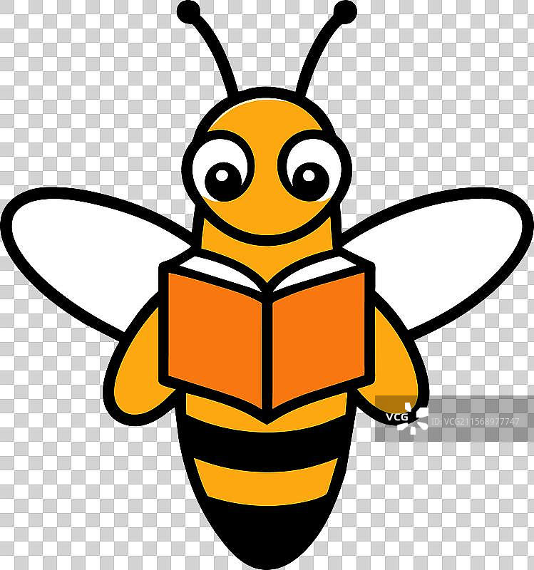 亚洲大黄蜂阅读图标图片素材