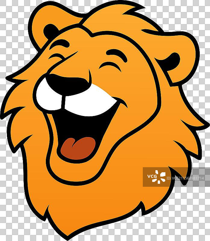 亚洲狮子笑的图标图片素材