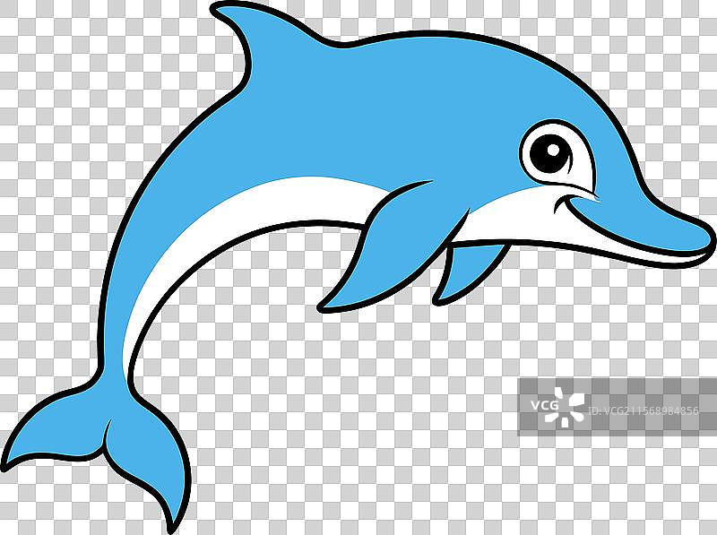 大西洋斑点海豚玩耍图标图片素材