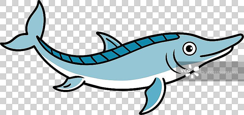 大西洋鲟鱼行走图标图片素材