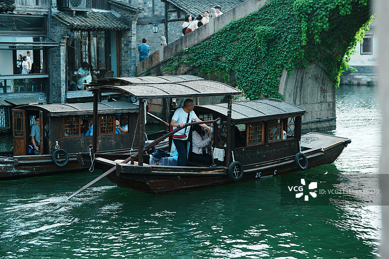 浙江，乌镇，江南水乡，西栅景区图片素材