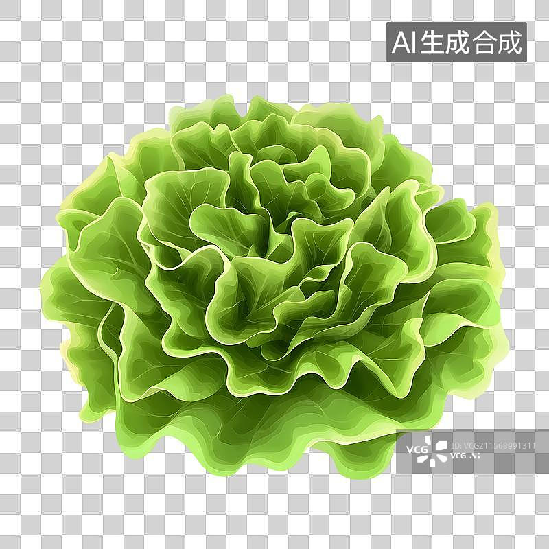 【AI数字艺术】新鲜绿色蔬菜图片素材