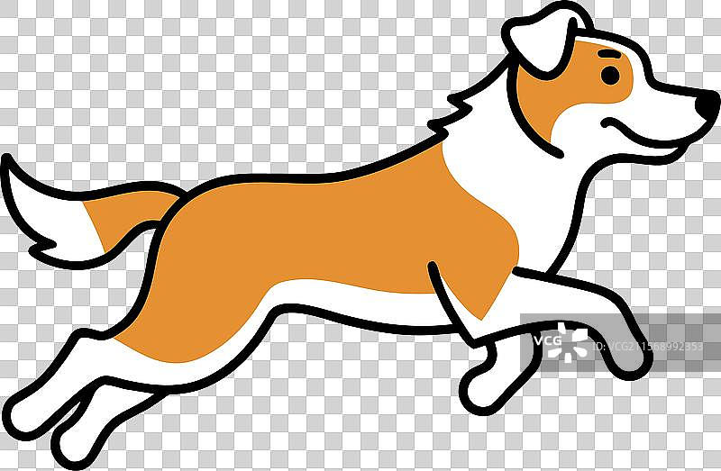 澳大利亚牧羊犬跳跃图标图片素材