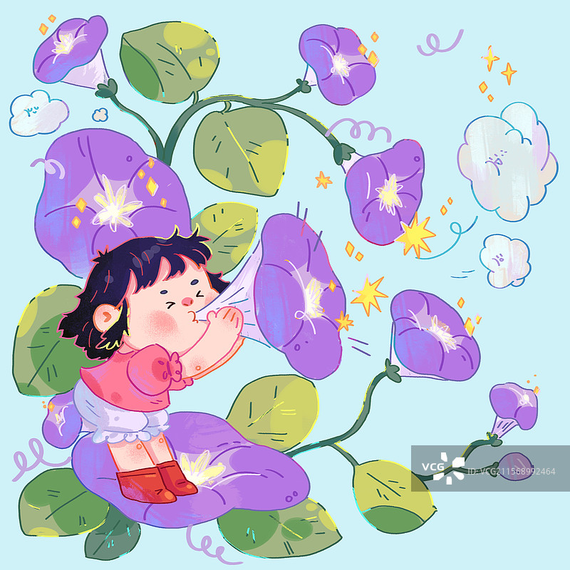 喇叭花图片素材