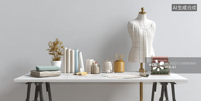 【AI数字艺术】时尚服装设计工作室图片素材