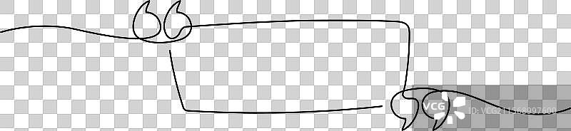 带有文本空格的引号图片素材
