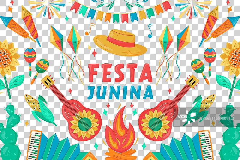 巴西六月节庆祝横幅海报图片素材