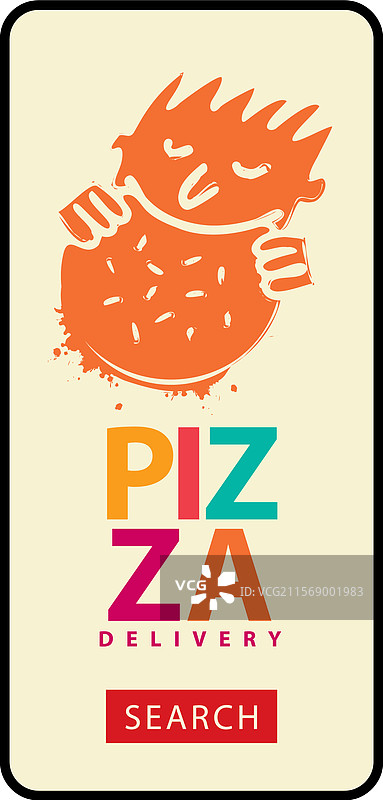 披萨外送广告横幅图片素材