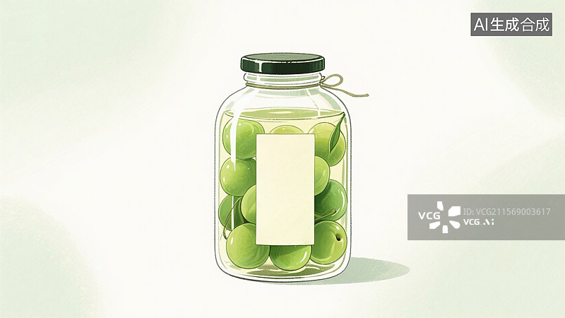 【AI数字艺术】青梅酒 自酿 果酒图片素材